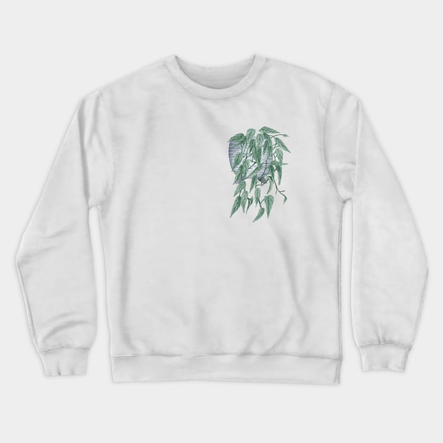 Philodendron Cebu Blue Crewneck Sweatshirt by gronly